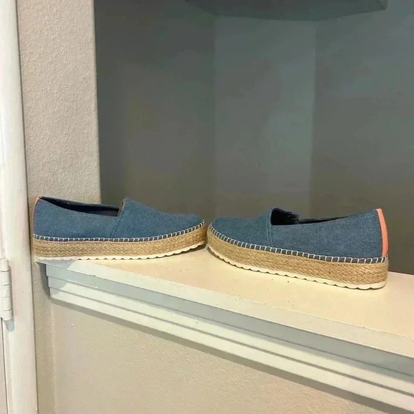 Dr. Scholl's Shoes - Dr. Scholl's Shoes Womens Sunray Padded Insole Espadrilles Blue Shoes Size 7.5